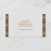 Etnisch zuidwestontwerp. Tekst. Visitekaartje (Achterkant)