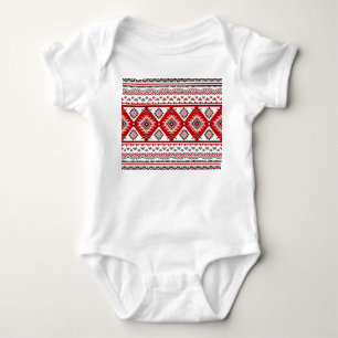 Etnisch zwart wit rood, Oekraïense motieven. Romper