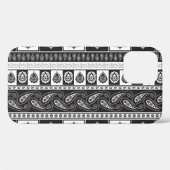 Etnisch zwart wit: tijdloos patroon Case-Mate iPhone case (Achterkant (horizontaal))