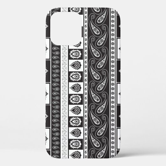Etnisch zwart wit: tijdloos patroon Case-Mate iPhone case (Achterkant)