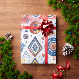 Etnische achtergrond cadeaupapier