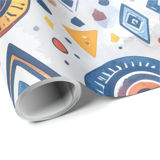 Etnische achtergrond cadeaupapier (Rol Hoek)