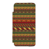 Etnische achtergrond incipio iPhone portemonnee hoesje (Voorkant Agenda)