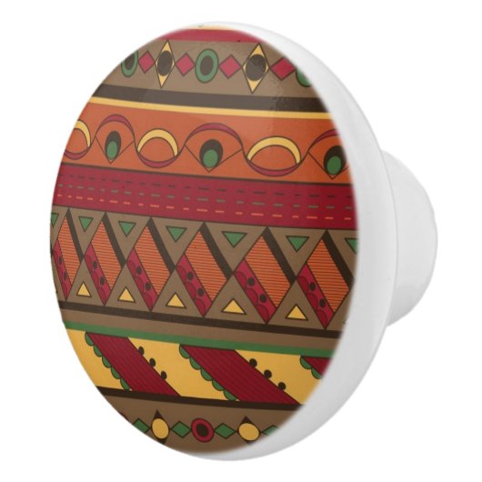 Etnische achtergrond keramische knop (Rechts)