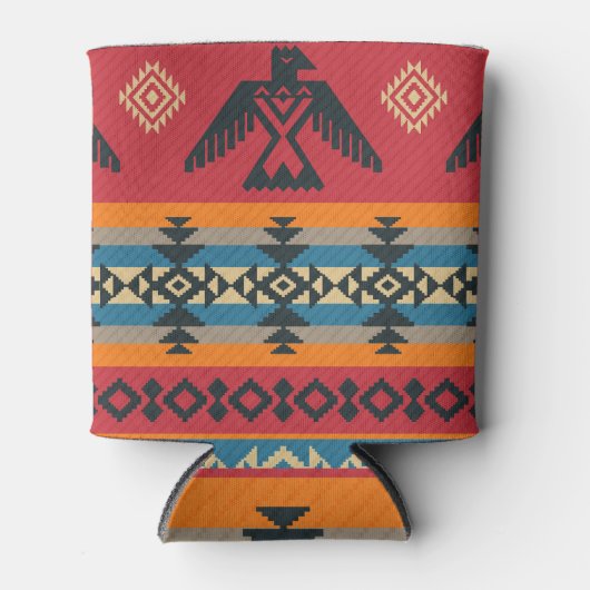 Etnische adelaars Tribal  Patroon Blikjeskoeler (Voorkant)