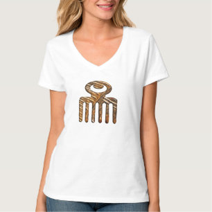 Etnische adinkra Symbolen Duafe T-shirt
