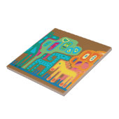 Etnische Afrika Tegeltje (Zijkant)