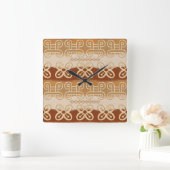 Etnische Afrikaanse adinkra-symbolen Vierkante Klok (Huis)