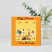 ETNISCHE AFRIKAANSE AMERIKAANSE THANKSGIVING KAART (Staand voorkant)