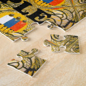 Etnische Afrikaanse Art Design Print: Mooie mensen Legpuzzel (Zijkant)