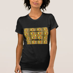 Etnische Afrikaanse Art Design Print: Mooie mensen T-shirt