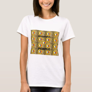 Etnische Afrikaanse Art Design Print: Mooie mensen T-shirt