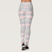 Etnische Afrikaanse Boho Chic Design Leggings (Achterkant)