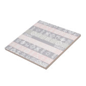 Etnische Afrikaanse Boho Design Ceramic Tile Tegeltje (Zijkant)