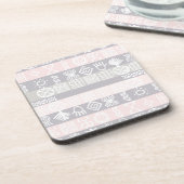 Etnische Afrikaanse Boho Design Drankjes Onderzetter (Linkerzijde)