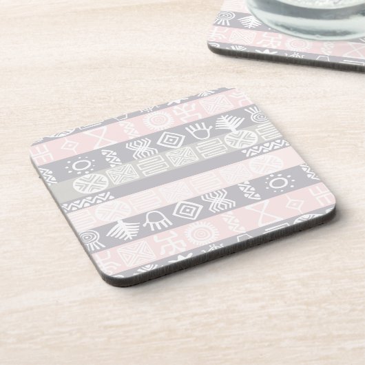 Etnische Afrikaanse Boho Design Drankjes Onderzetter (Linkerzijde)