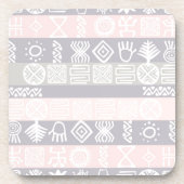 Etnische Afrikaanse Boho Design Drankjes Onderzetter (Voorkant)