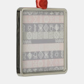 Etnische Afrikaanse Boho Design Metalen Ornament (Rechts)