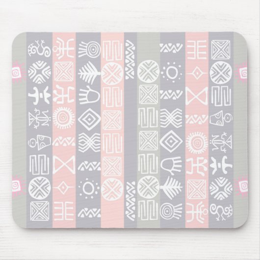 Etnische Afrikaanse Boho Design Muismat (Voorkant)