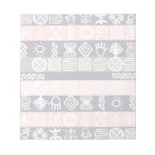 Etnische Afrikaanse Boho Design Notitieblok (Voorkant)