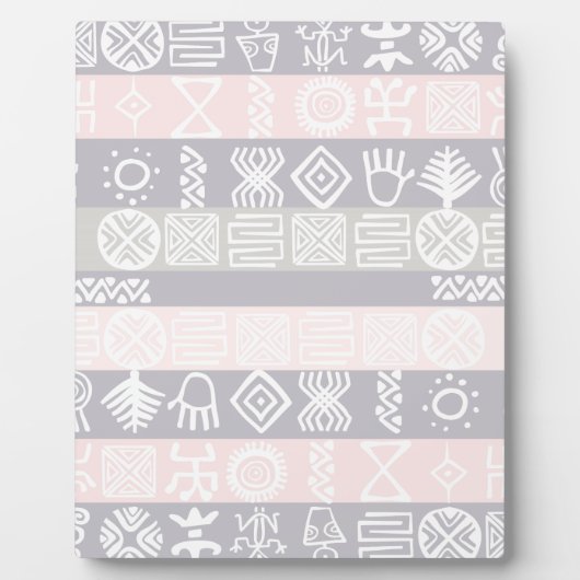 Etnische Afrikaanse Boho Design - Plaque Fotoplaat (Voorkant)
