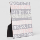Etnische Afrikaanse Boho Design - Plaque Fotoplaat (Zijkant)