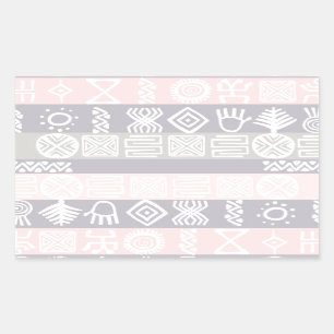 Etnische Afrikaanse Boho Design Rechthoekige Sticker