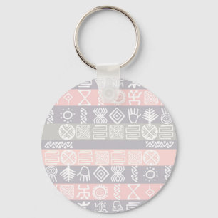 Etnische Afrikaanse Boho Design Sleutelhanger