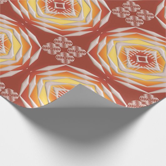 Etnische Afrikaanse geometrie Cadeaupapier (Hoek)