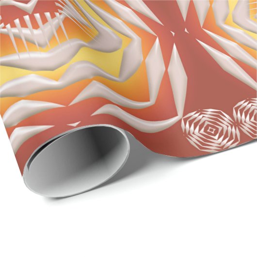 Etnische Afrikaanse geometrie Cadeaupapier (Rol Hoek)