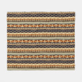 Etnische Afrikaanse geometrie Fleece Deken (Voorkant (Horizontaal))