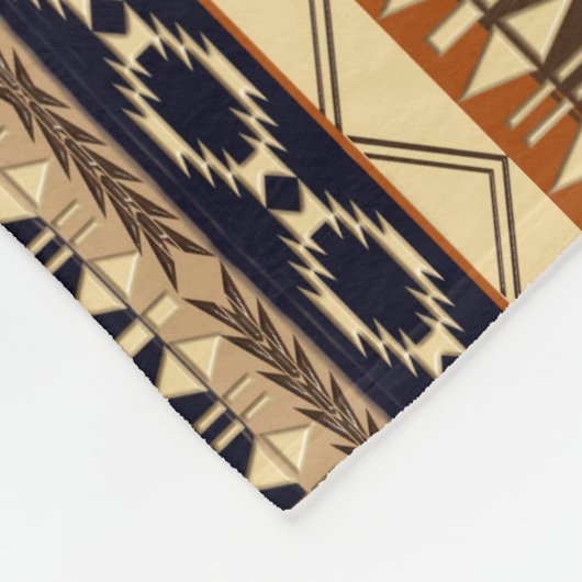 Etnische Afrikaanse geometrie Fleece Deken (Hoek)