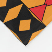 Etnische Afrikaanse geometrische mozaïekpatroon Fleece Deken (Hoek)