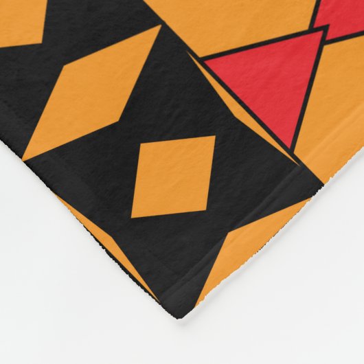 Etnische Afrikaanse geometrische mozaïekpatroon Fleece Deken (Hoek)