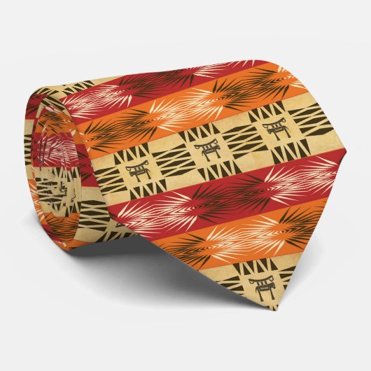 Etnische afrikaanse geometrische patronen. stropdas (Opgerold)