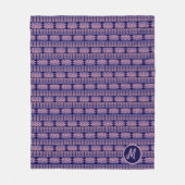 Etnische Afrikaanse geometrische strips Fleece Deken (Voorkant)