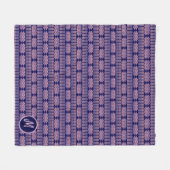 Etnische Afrikaanse geometrische strips Fleece Deken (Voorkant (Horizontaal))