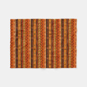 Etnische Afrikaanse gestreepte patronen. Fleece Deken (Voorkant (Horizontaal))