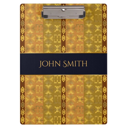 Etnische afrikaanse gouden patronen. Adinkra simbo Klembord (Voorkant)