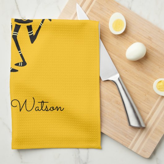 Etnische, Afrikaanse kunst, carnavalsdans Theedoek (Quarter Fold)