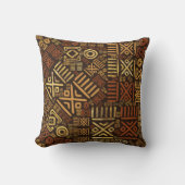 Etnische Afrikaanse patronen - browsen en golds #6 Kussen (Voorkant)