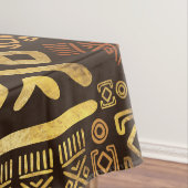 Etnische Afrikaanse patronen - browsen en golds #6 Tafelkleed (Voorbeeld)