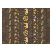 Etnische Afrikaanse patronen - browsers en golds # Tafelkleed (Voorkant (Horizontaal))