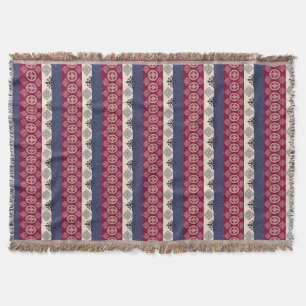 Etnische Afrikaanse patronen met Adinkra simbols Deken