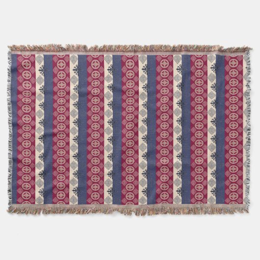 Etnische Afrikaanse patronen met Adinkra simbols Deken (Voorkant)