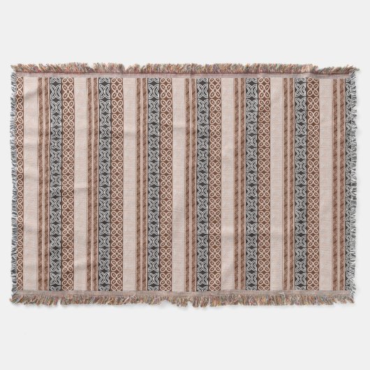 Etnische Afrikaanse patronen met Adinkra simbols Deken (Voorkant)