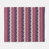 Etnische Afrikaanse patronen met Adinkra simbols Fleece Deken (Voorkant (Horizontaal))