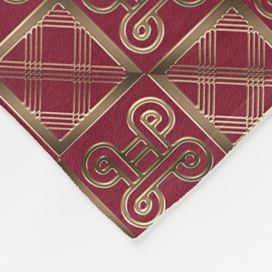 Etnische Afrikaanse patronen met Adinkra simbols Fleece Deken (Hoek)