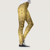 Etnische Afrikaanse patronen met Adinkra simbols Leggings (Rechts)