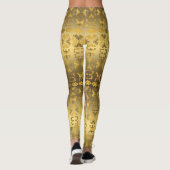 Etnische Afrikaanse patronen met Adinkra simbols Leggings (Achterkant)